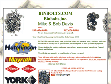 Tablet Screenshot of binbolts.com